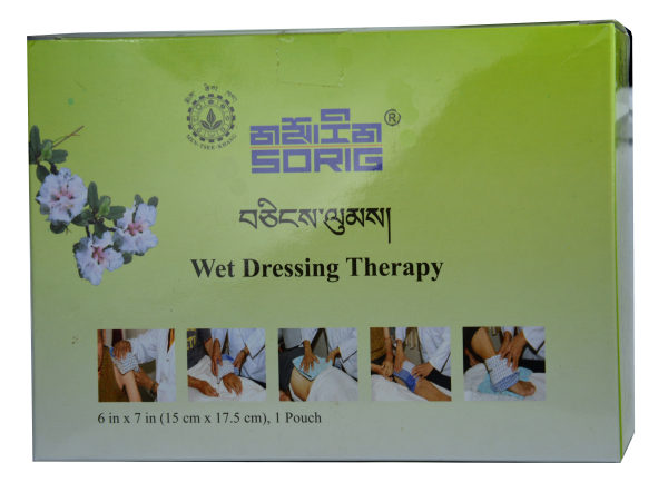 SORIG Wet Dressing is formulated in accordance with Tibetan science of healing. It is indicated for general loong disorders and specially effective for stiffness and contraction of the nerves, tendons and ligaments